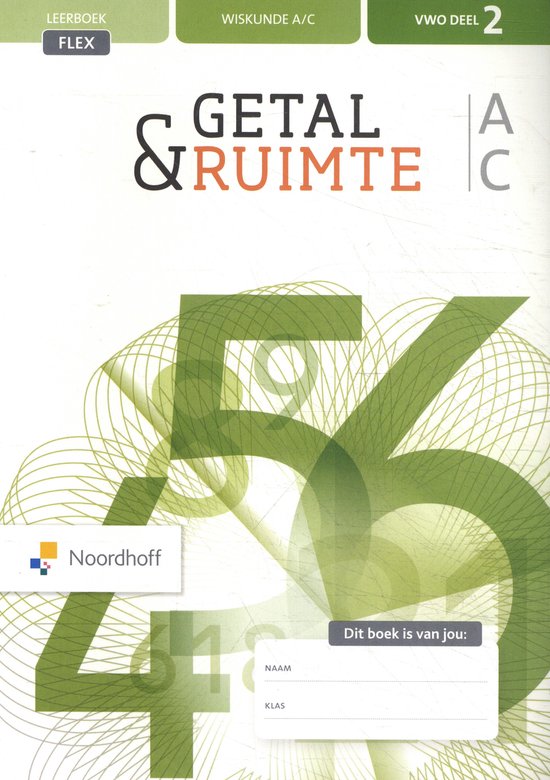 Getal & Ruimte vwo deel 2 Leerboek flex - cover
