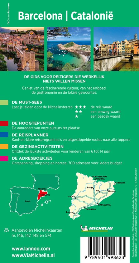 Michelin Reisgids - Barcelona-Catalonië-Andorra