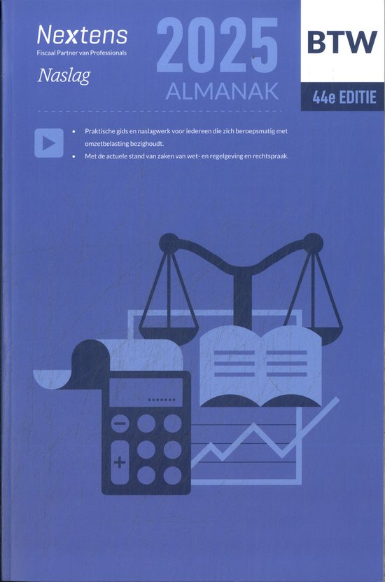 Nextens BTW Almanak 2025 - cover