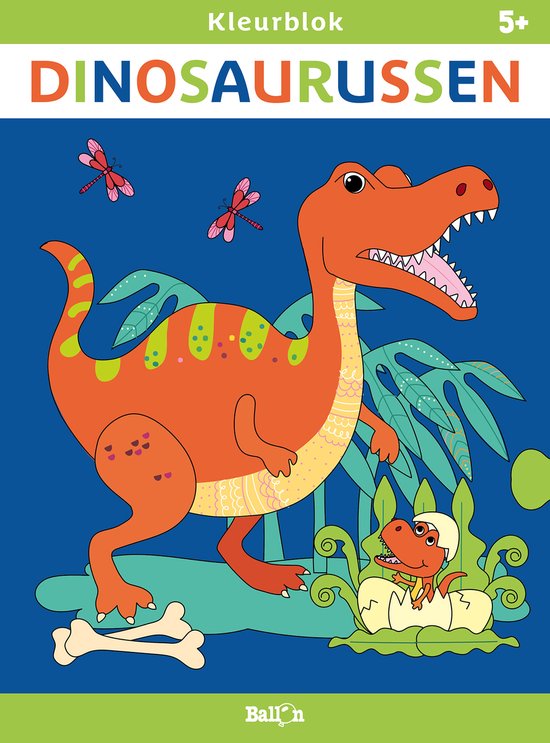 Kleurblokken 1 - Dinosaurussen (5+) - cover