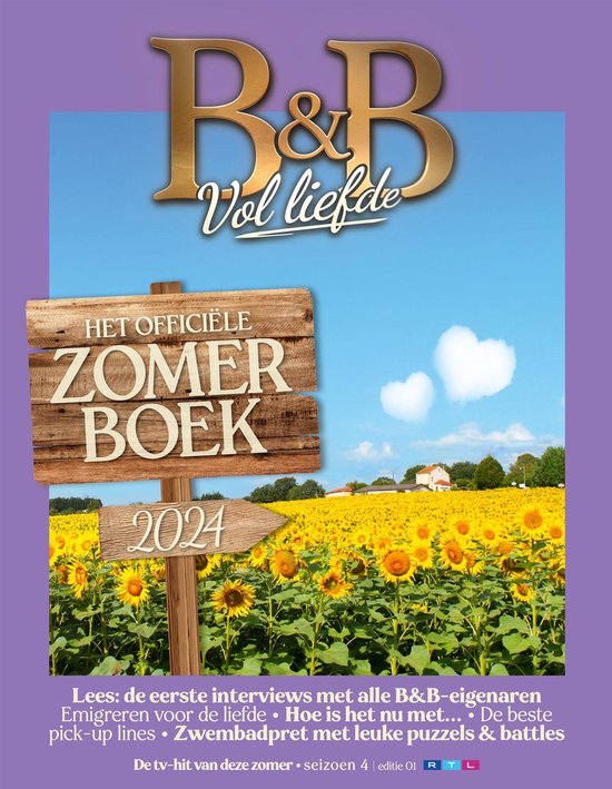 B&B vol liefde zomerboek 2024 - cover