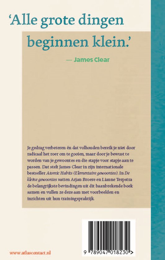 Kleine boekjes - grote inzichten 1 - De kleine gewoontes