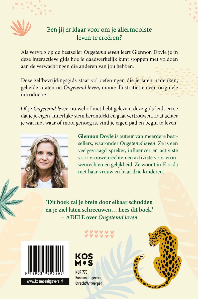 Ongetemd Leven - zelfbevrijdingsgids - back cover