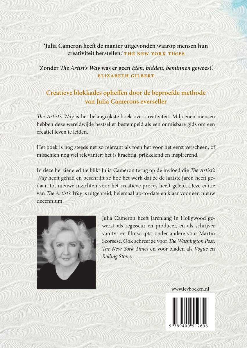 The artist’s way - back cover