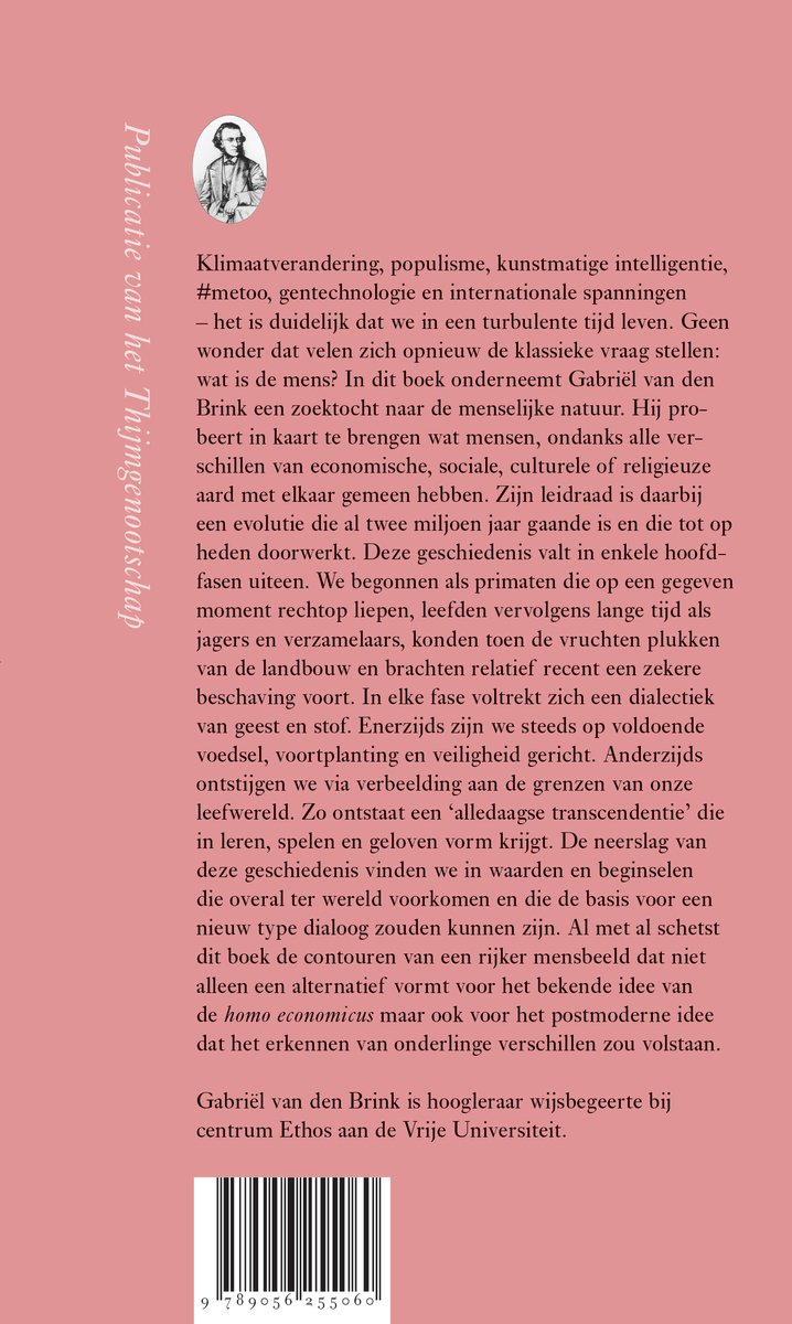 Boekomslag met portret van een man uit de 18e eeuw en Nederlandse tekst over klimaatverandering, populisme en geschiedenis.