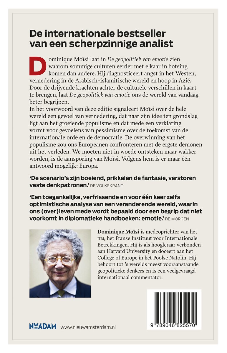De geopolitiek van emotie - back cover