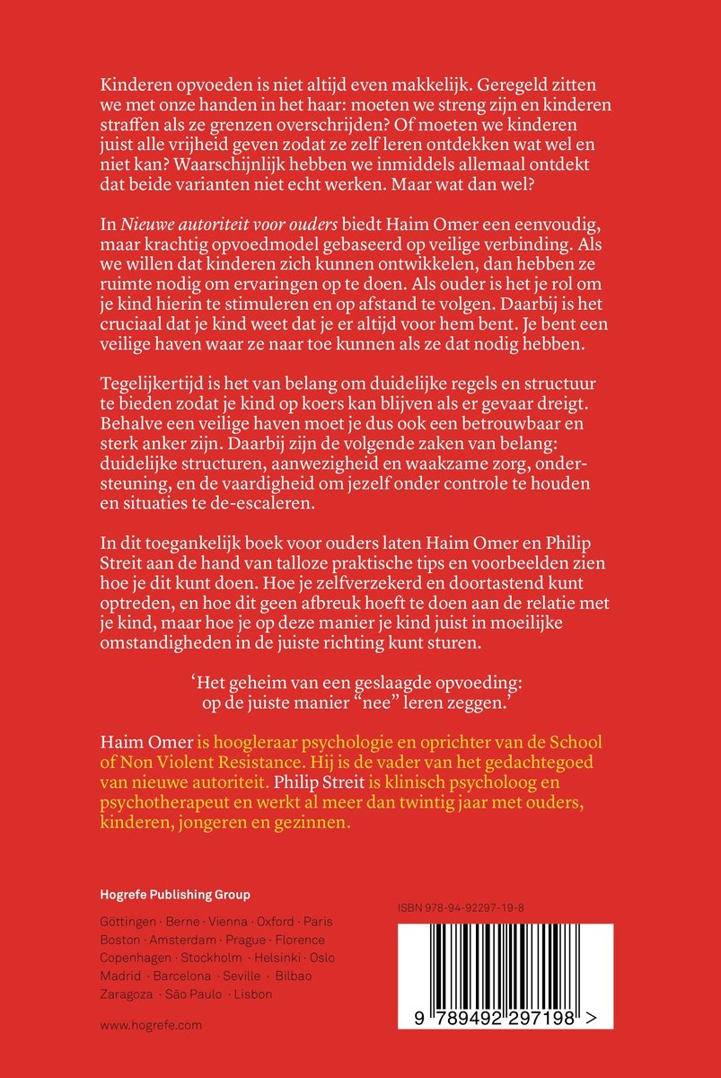 Nieuwe autoriteit voor ouders - back cover