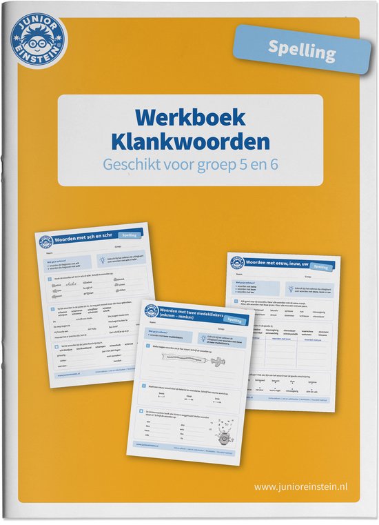 Spelling Klankwoorden geschikt voor groep 5 en 6 Werkboek - cover