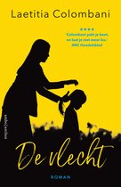 Boekomslag van "De vlecht" met de titel en een silhouet van twee vrouwen.