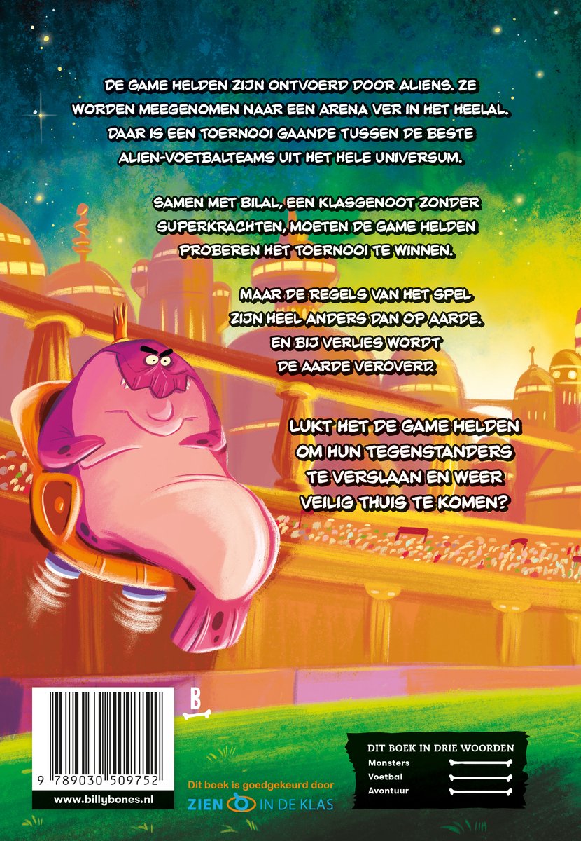 Game Helden 6 - Game Helden tegen de voetbalgoden - back cover