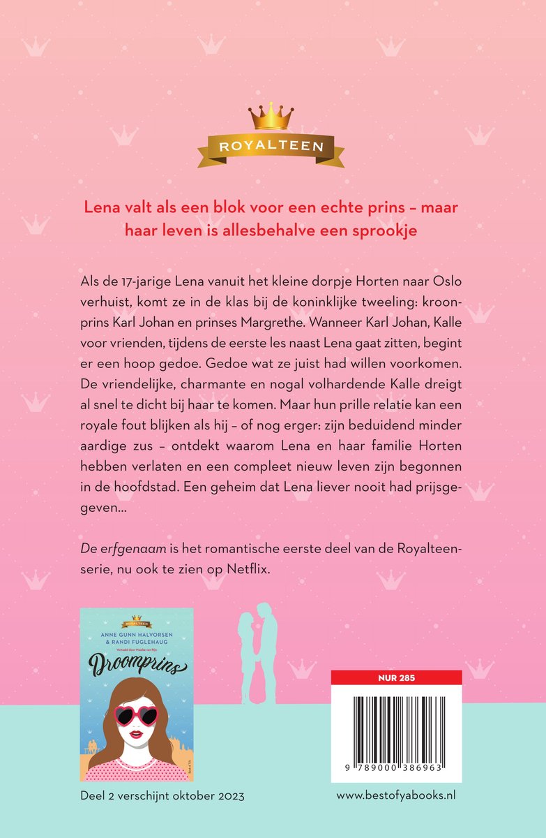 Royalteen 1 - De erfgenaam - back cover