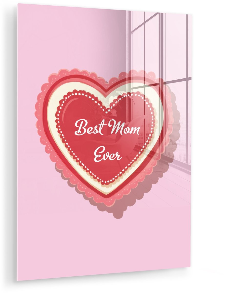 Tekst - Hartje - Moeder - Roze