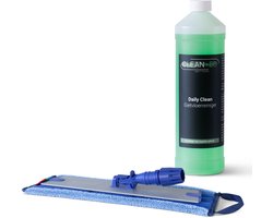 Cleanec Dweilpakket, Daily Clean 1L + Complete Dweil Ideaal voor de Perfecte Reiniging voor Gietvloeren