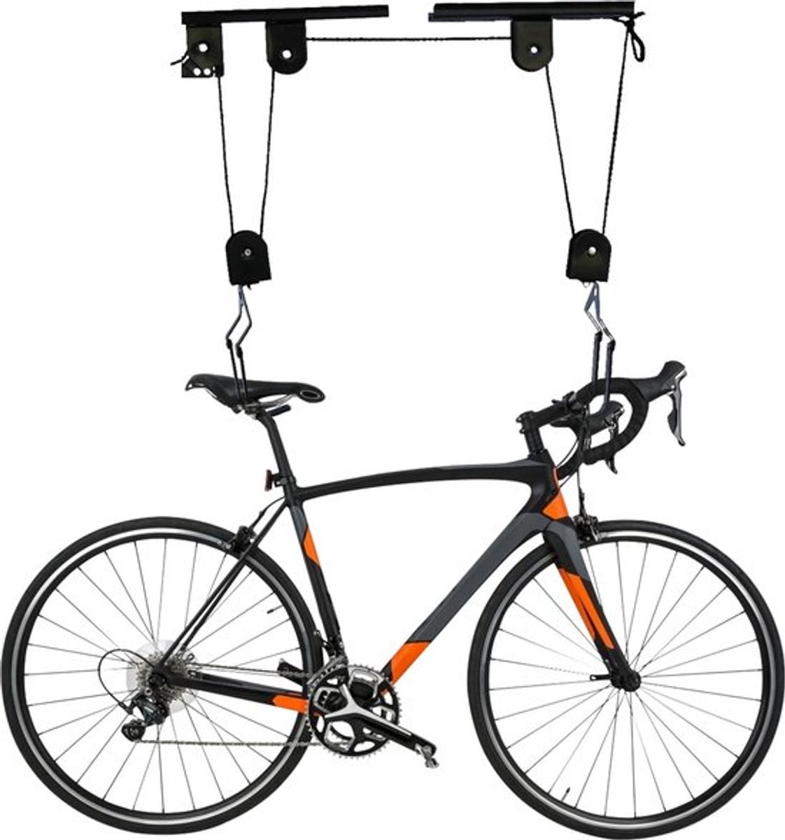 Gran Vida® - Fietslift - Ophangsysteem - Draagvermogen 60 kg - Antikras Haken - Geschikt voor Plafondmontage