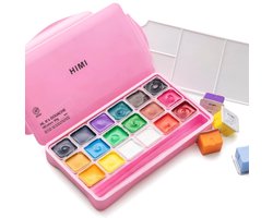 HIMI - Gouache - set van 18 kleuren - 30gr - Roze