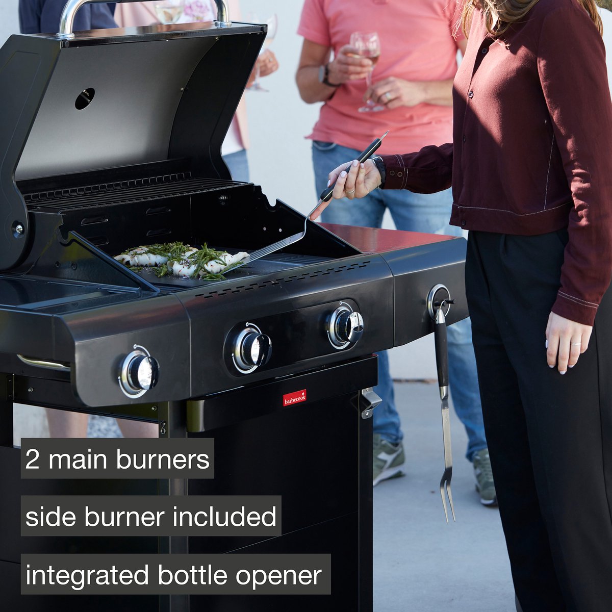 Barbecook Siesta 210 Graphite gasbarbecue zwart 112x56x118cm thumbnail 6