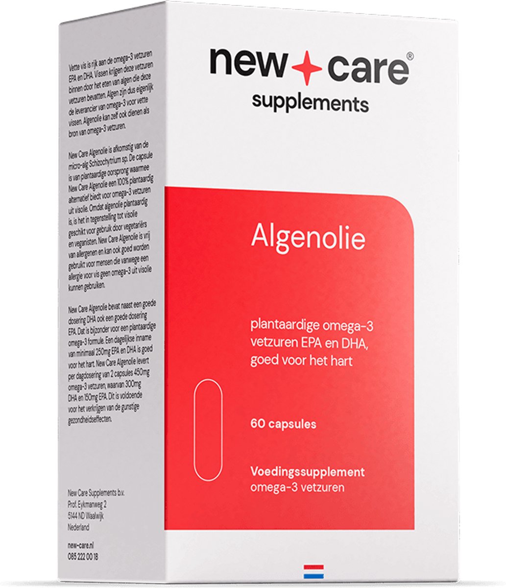 Goedkoopste New Care Algenolie - plantaardige omega 3 vetzuren - 60 capsules - vegan