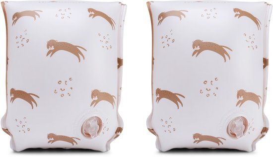 Swim Essentials | Beige Luipaard Zwembandjes 2-6 jaar