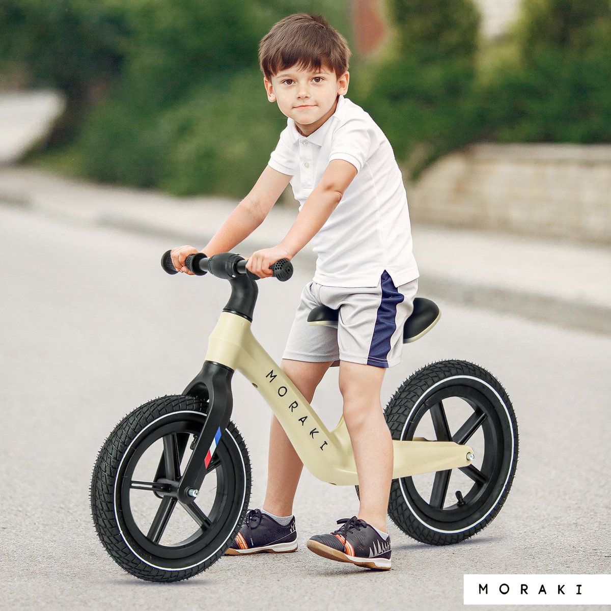 Moraki - Loopfiets - 2 Jaar - Verstelbaar Zadel - Balance Bike - 3 Jaar - Jongens en Meisjes - Beige — afbeelding 11