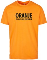 T-shirt orange - M|Noir|V2 - Oranje est vraiment une couleur de merde II - tellement MAUVAIS. - Fête du Roi - Unisexe - Oranje - Voetbal - Pays Nederland