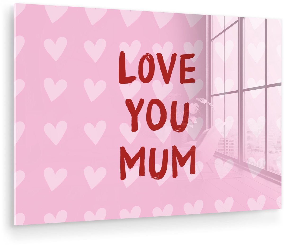 Love - Quote - Moeder - Rood