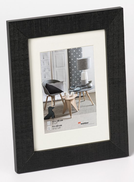 Walther Home - Houten lijst - Fotoformaat 13x18 cm - Zwart