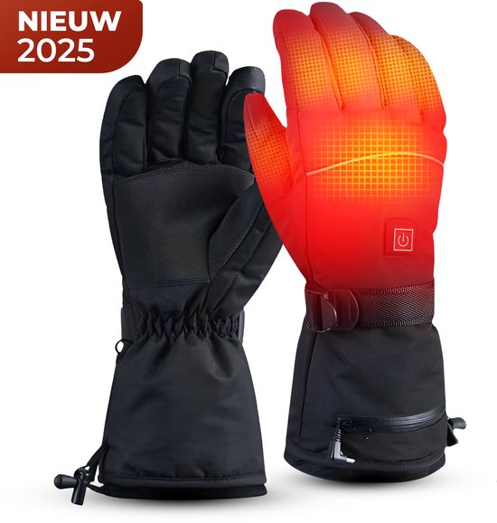 Verwarmde handschoenen - Handschoenen verwarmd - Elektrische verwarming - Winter - Oplaadbaar -Waterdicht - Winddicht - Zwart - Unisex