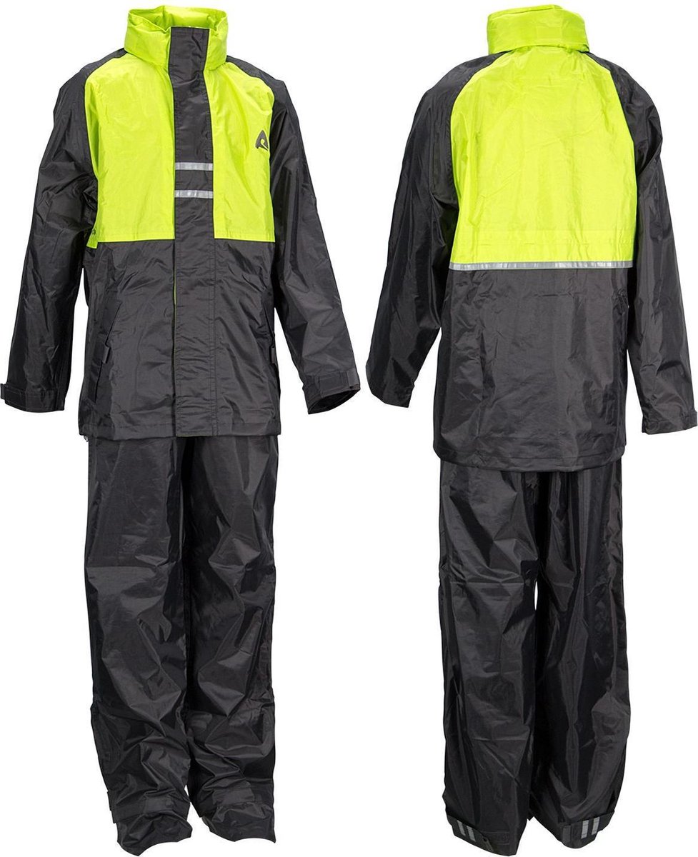 Ralka Regenpak - Kinderen - Unisex - Maat 176 - Lime/Antraciet