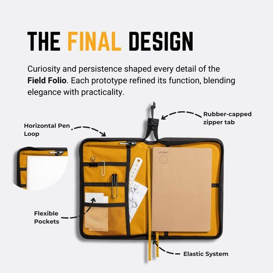 Foto: Lochby field folio a5 charcoal cream