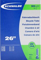 Schwalbe - Binnenband Fiets - Auto Ventiel - 26 x 150 - 26 x 210 40 - 559 - 54 - 559