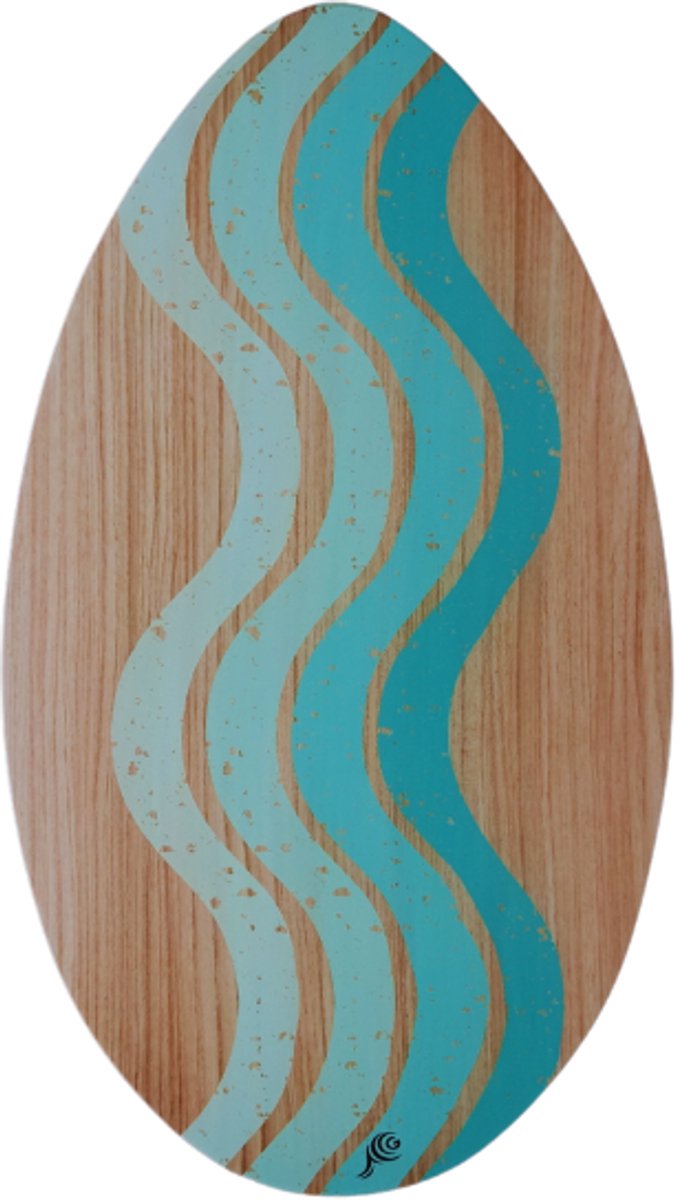 Gerkimex Skimboard Waves 90 cm - Surfboard - Duurzaam Hout - Flatland