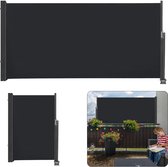 Zijscherm Windscherm Uitschuifbaar – Opvouwbaar Wind- en Zichtbeschermingscherm tot 140x300cm voor Balkon en Tuin met UV-Bescherming