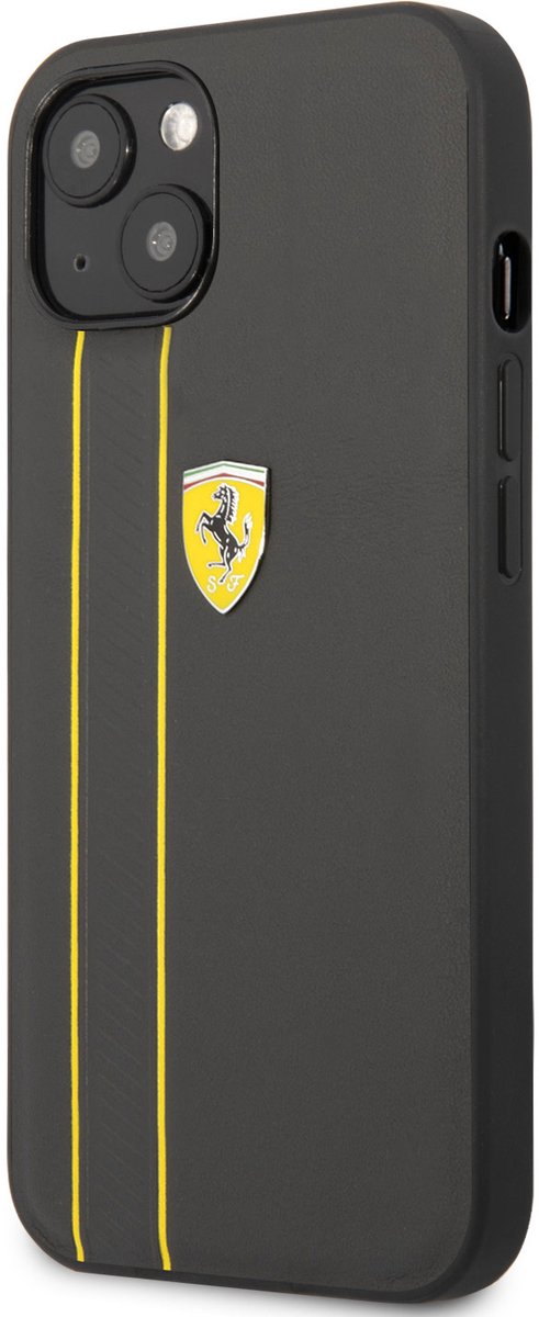Ferrari iPhone 13 Backcover hoesje 3D Stripes - Geel