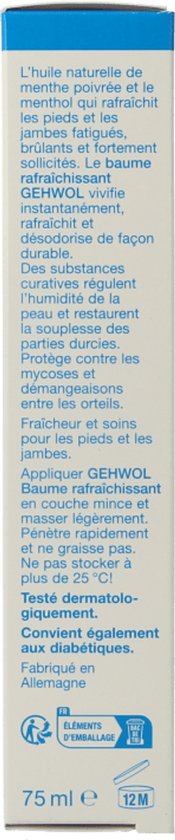 Gehwol Voetfris Balsem - voetencreme beschermt, verfrist en verkoelt langdurig - Tube 75ml