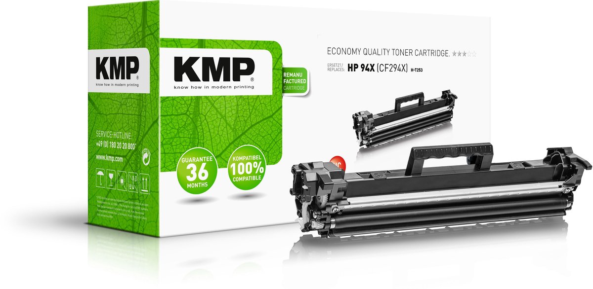 KMP H-T253 Toner Single vervangt HP 94XBK Zwart Toner