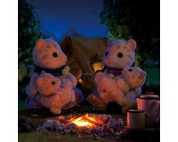 foto van Sylvanian Families 5814 Familie sneeuw luipaard- 4 fluweelzachte speelfiguren