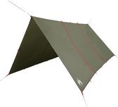 vidaXL - Auvent de camping - Imperméable - 451 x 420 cm - Vert olive