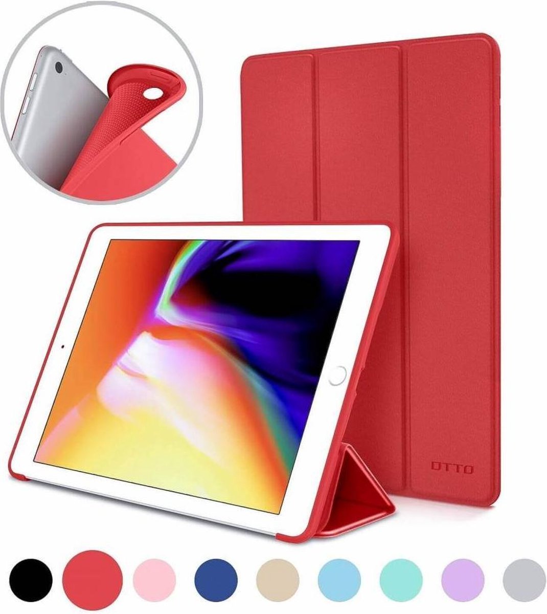Hoes Geschikt Voor iPad Pro 10.5 Smart Cover Case Rood