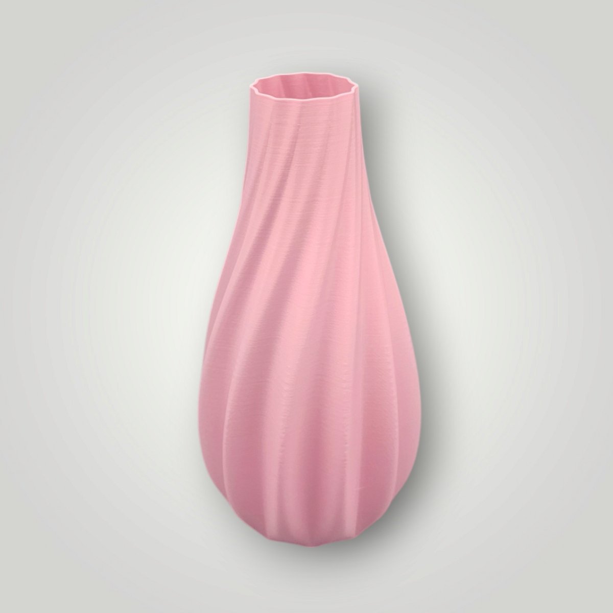 Vaas Saffier voor droogbloemen en zijdebloemen 25cm mat roze handgemaakt trendy unieke vaas voor interieur decoratie