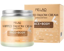 Beef Tallow Crème - 1 + 1 GRATIS - Voor Gezicht & Lichaam – Geurloos, 100% Grasgevoerd Rundvet, Natuurlijk Bij Droge En Gevoelige Huid - Helpt o.a. Tegen Rosacea - Voedende Tallow Beef Crème Voor Gezicht & Lichaam