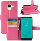 Hoesje voor Samsung Galaxy J6 (2018), 3-in-1 bookcase, roze
