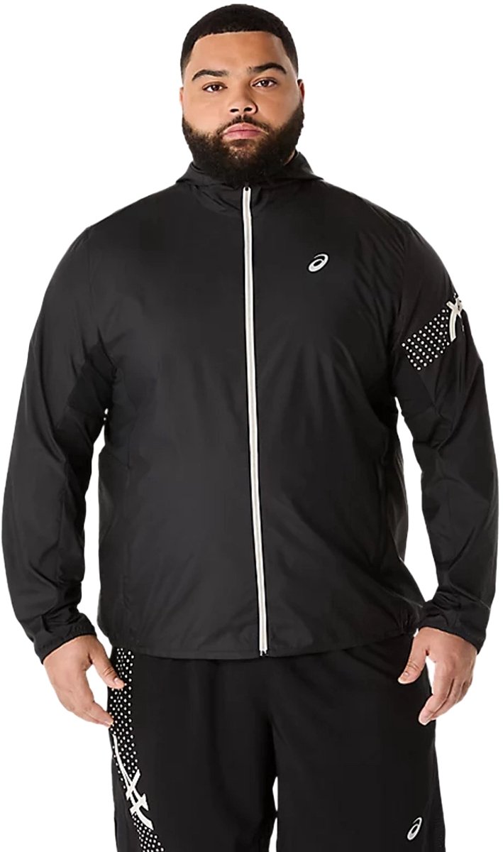 Asics icon jacket in de kleur . Zwart
