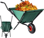 Vixson - Opvouwbare Kruiwagen - 50 KG Draagkracht - 110 Liter Inhoud - Kruiwagens - Groen - TROLLYFOLD