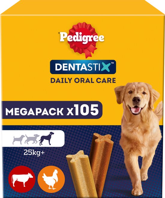 Pedigree Dentastix - Grote Hond - Gebitsverzorging - 105 Kauwsnacks