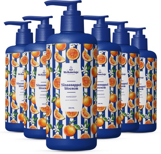 Melkmeisje Handzeep Voordeelverpakking Sinaasappel - 6x 300ml