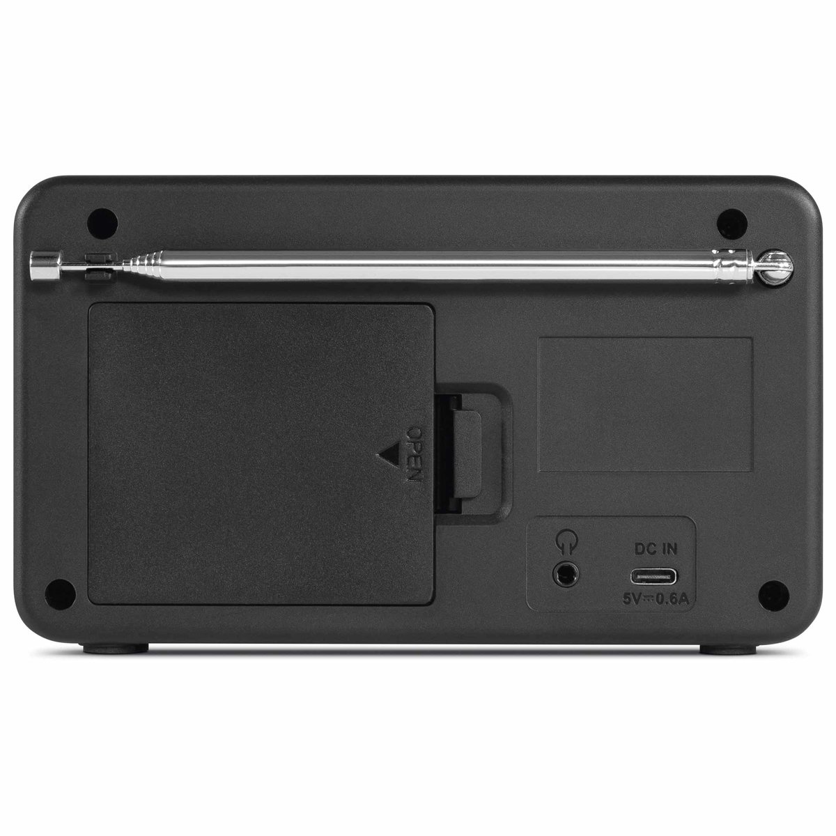 Nordmende Transita 100 Draagbare DAB radio met hoge ontvangst (DAB , FM, luidspreker, hoofdtelefoonaansluiting, opslag van favorieten, OLED-display, batterij, klein, draagbaar) wit