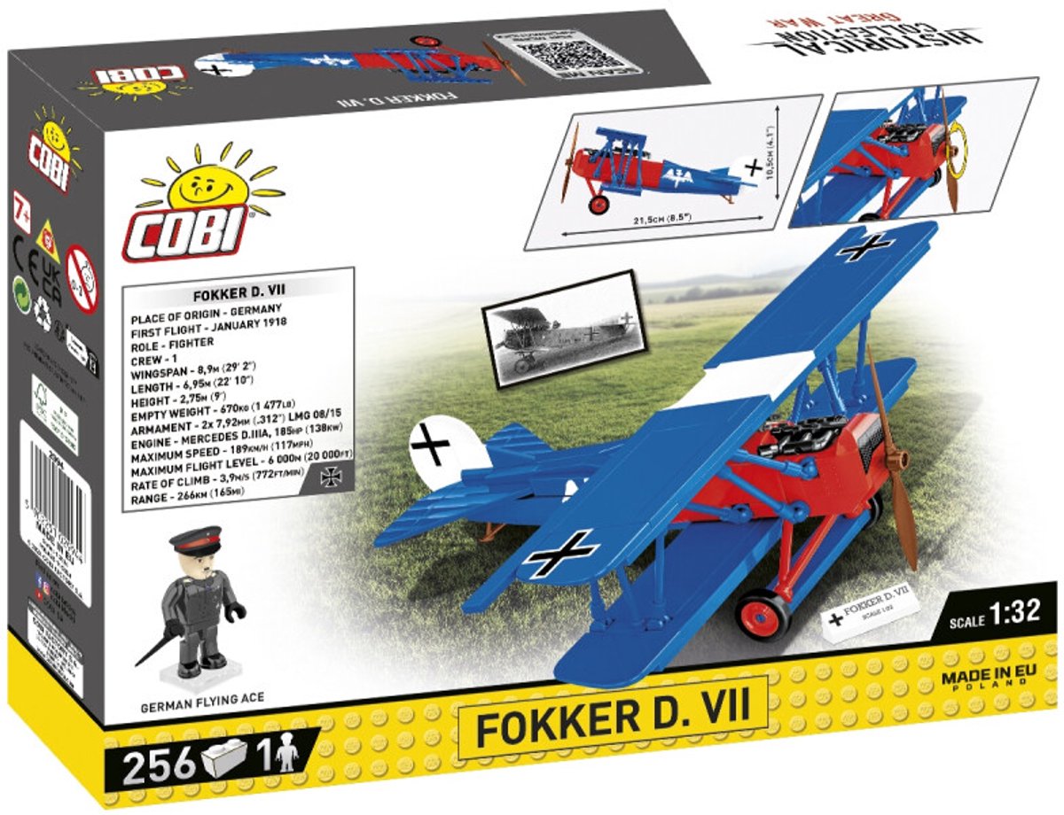 COBI Historical Collection - Fokker D.VII Constructiespeelgoed thumbnail 3