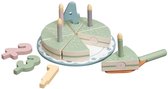 LiasToys - Houten Montessori Verjaardagstaart - Zelf Versieren - Educatief Speelgoed Keuken - Verjaardag Baby 1, 2, 3 en 4 Jaar Taart - Keukenspeelgoed Accessoires - Houten Keukenaccessoires