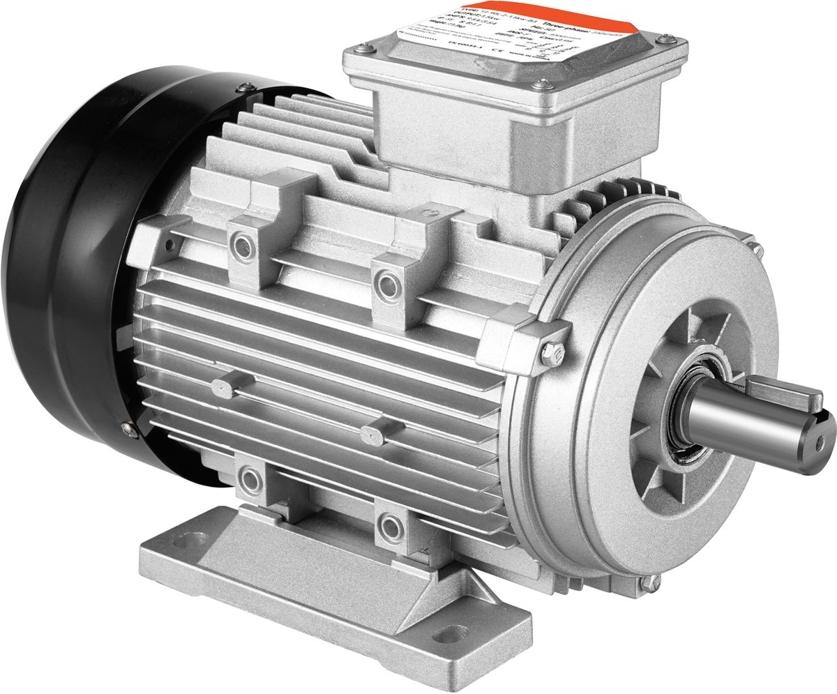 2.2 kW 3-fasen Elektromotor, 33.5 x 17.5 x 21.5 cm, 2890 rpm, 90L B3 Frame, AC 400V, CW/CCW Rotatie