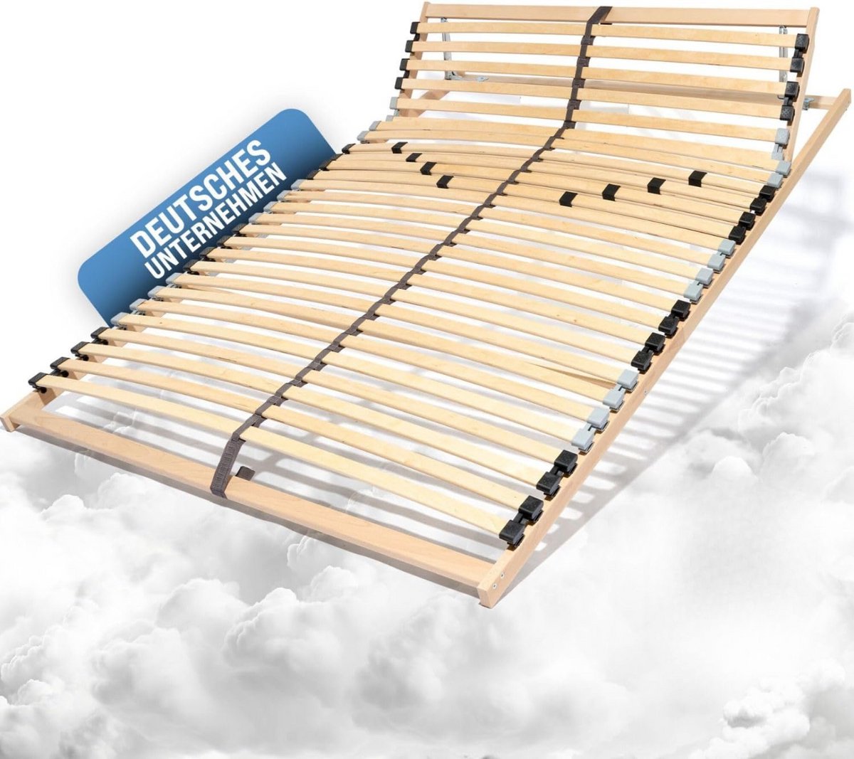 Coemo 7-zone lattenbodem 140 x 200cm Ergo lattenbodem - verstelbaar hoofdbord - beuken frame - 28 latten - bedframe geschikt voor ledikant - geschikt voor alle matrassen